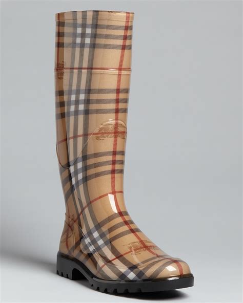 maroon burberry boots|burberry boots bloomingdale's.